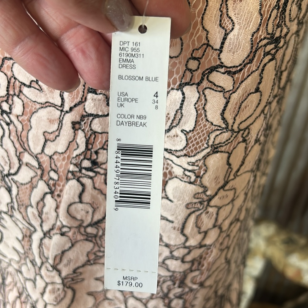 Antonio Melani Elegant Pink Lace Dress NWT! - Picture 5 of 11